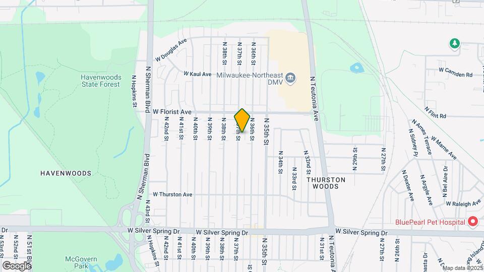 5908 N 37th St Map and Location Details
