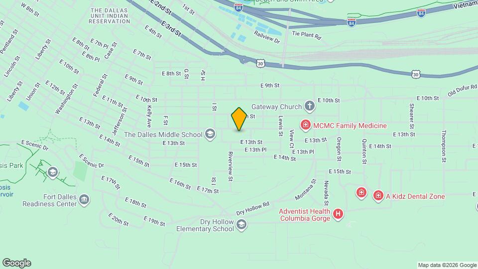 1226 E 12th St, Unit #3 Map and Location Details