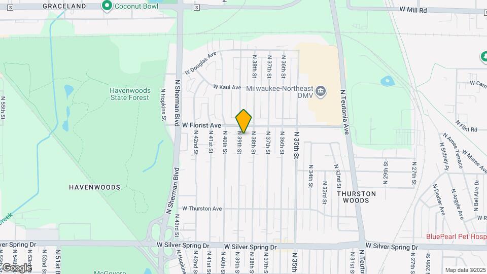 5954 N 39th St Map and Location Details