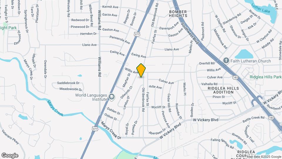 4716 Old Benbrook Rd Map and Location Details