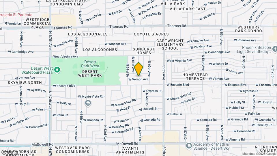6038 W Vernon Ave Map and Location Details
