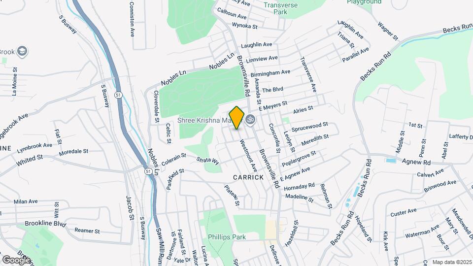 1644 Westmont Ave, Unit 2nd Floor Map and Location Details