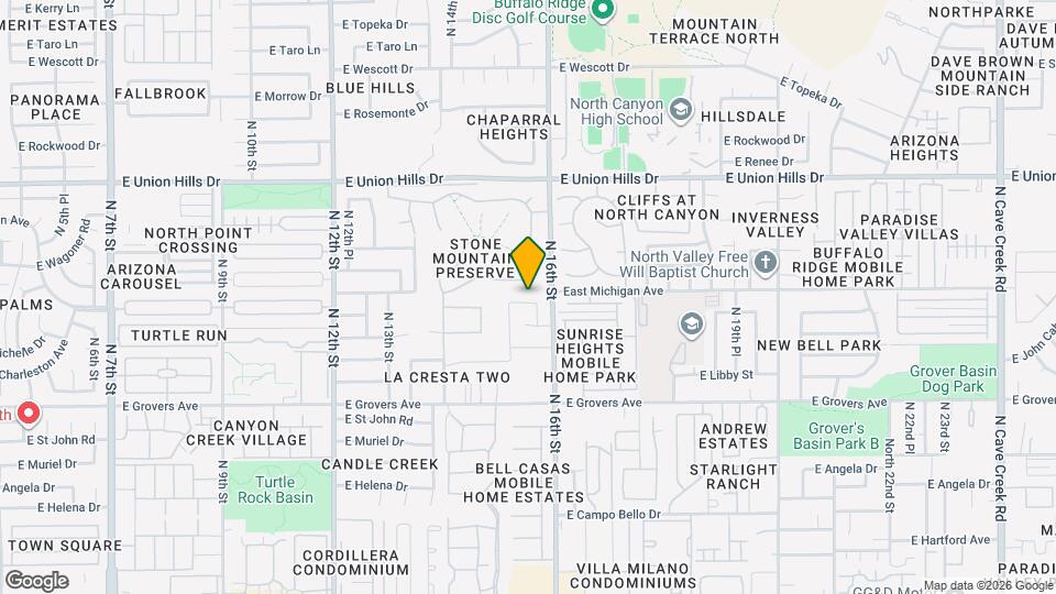 1520 E Villa Rita Dr Map and Location Details