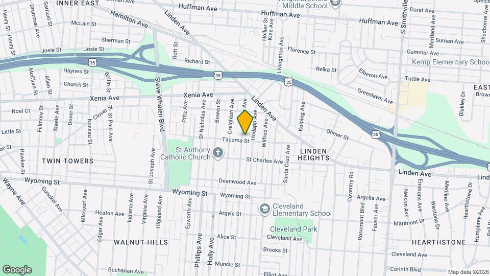 662 Carlisle Ave Map and Location Details