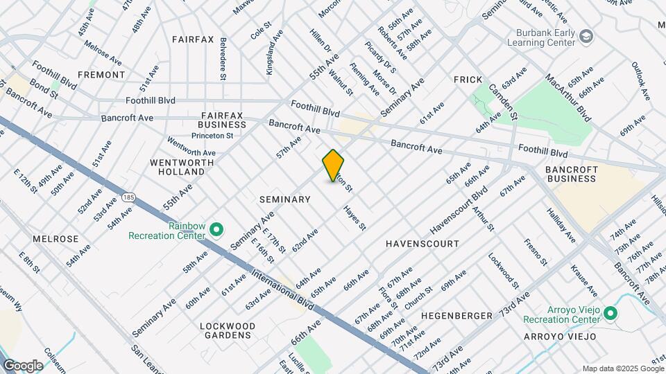 5947 Hilton St Map and Location Details
