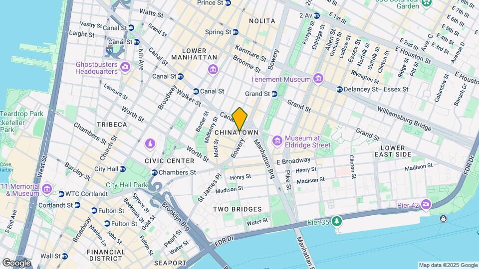 44 Bowery Map and Location Details