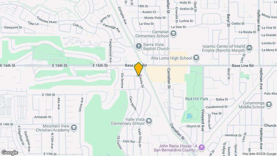 7386 Alta Cuesta Dr Map and Location Details