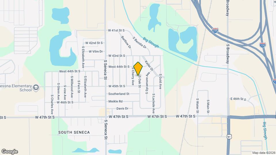 4545 S Oak Ave Map and Location Details