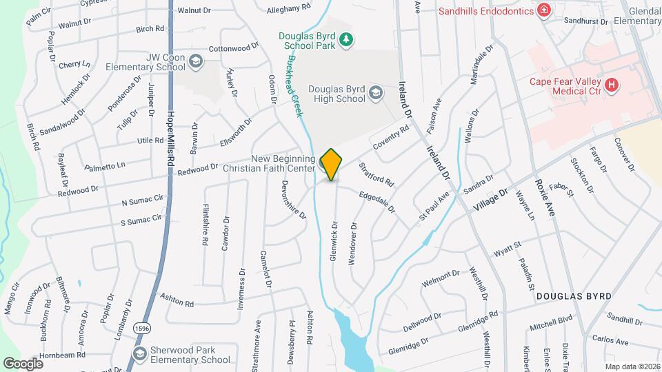 1806 Glenwick Dr Map and Location Details