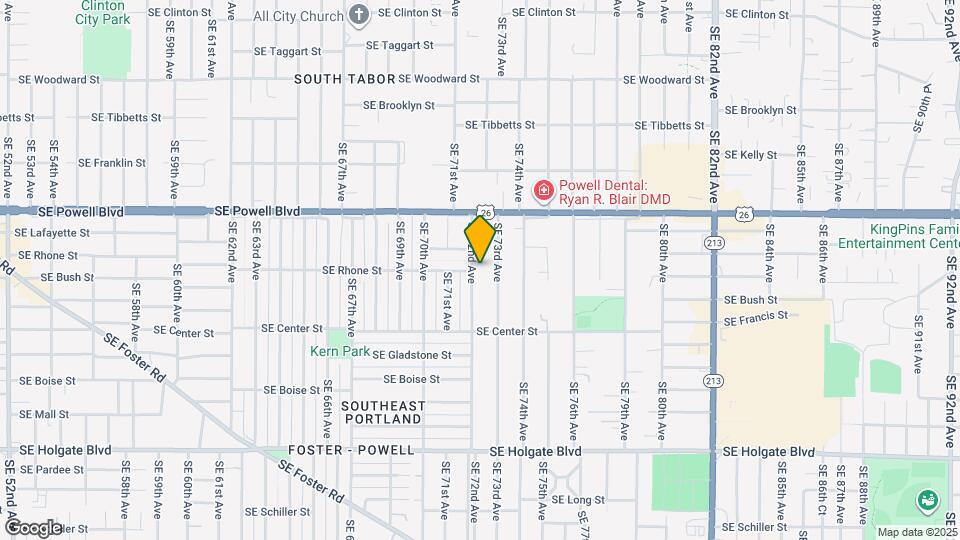 3634 SE 72nd Ave Map and Location Details