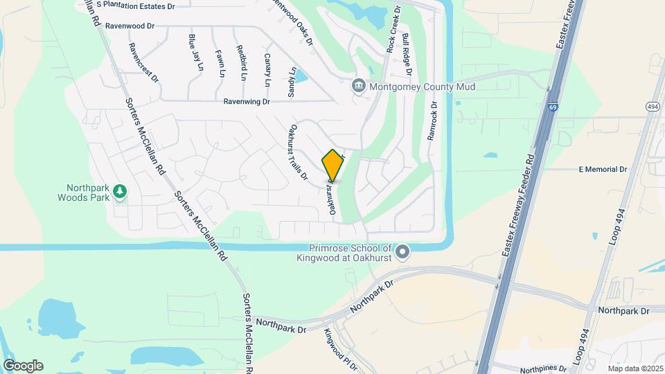 25553 Oakhurst Forest Dr Map and Location Details