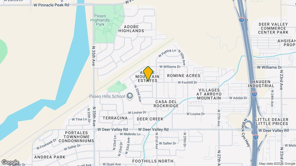 3126 W Foothill Dr Map and Location Details