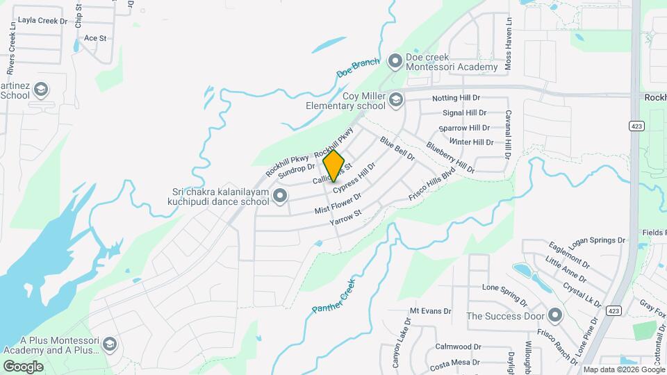 816 Cypress Hill Dr Map and Location Details