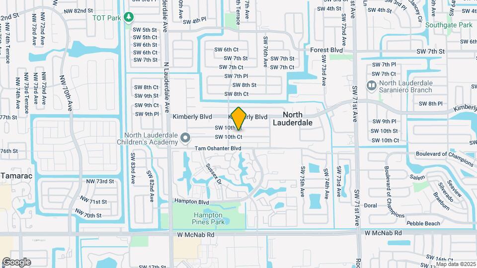 7731 SW 10th Ct Map and Location Details