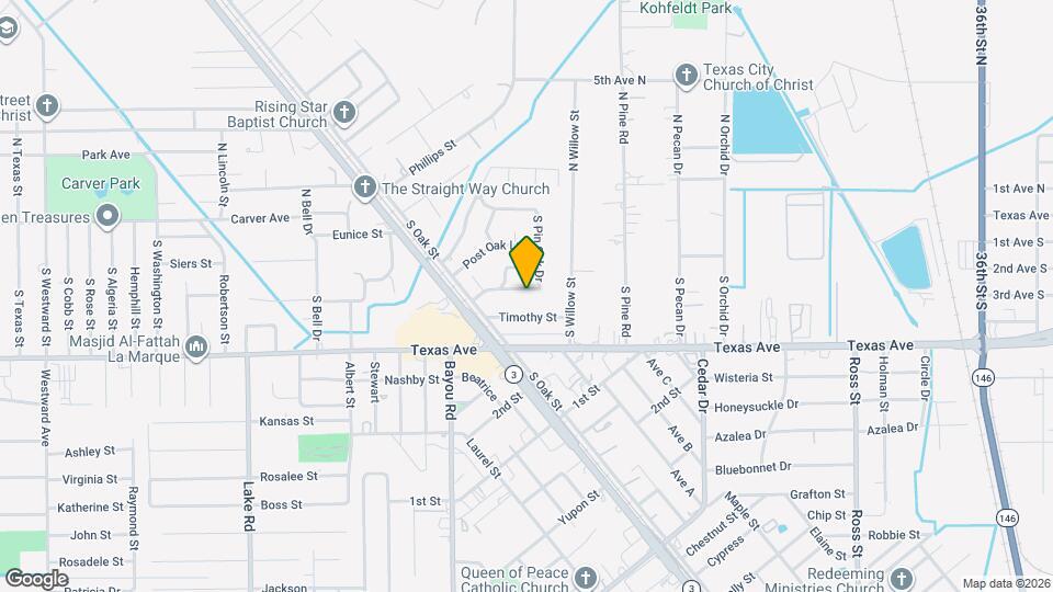 5013 Live Oak Dr Map and Location Details