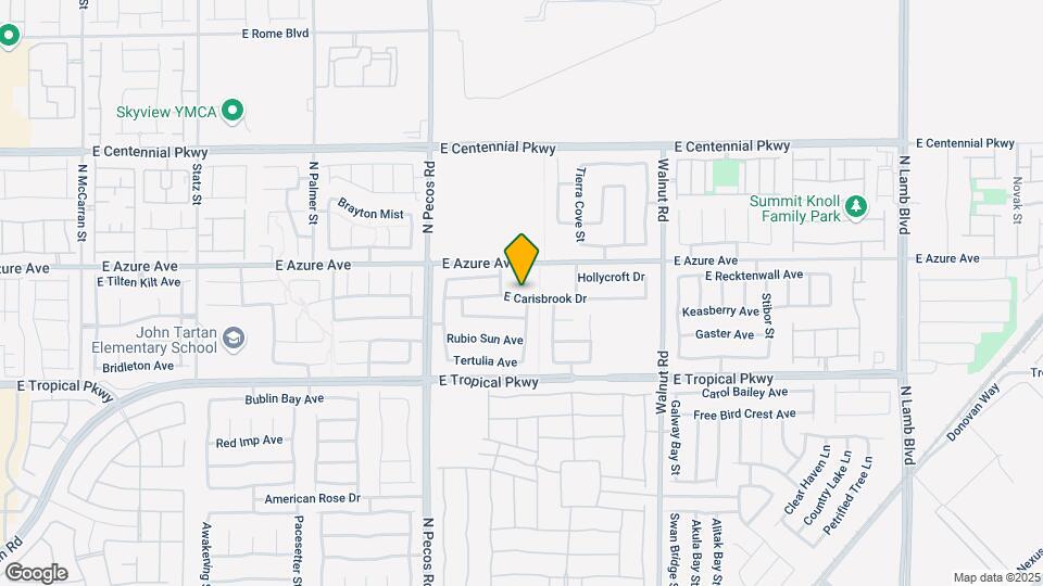 3640 E Carisbrook Dr Map and Location Details