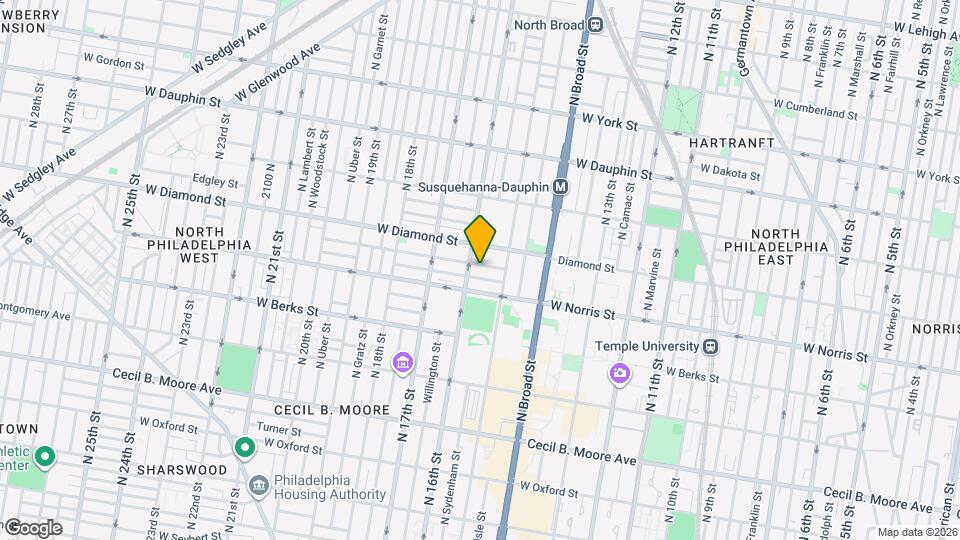 1538 Fontain St, Unit 1 Mapa y Detalles de la Ubicación