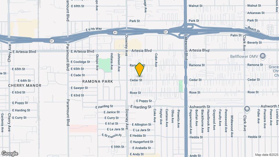 8551-8557 Cedar St Map and Location Details