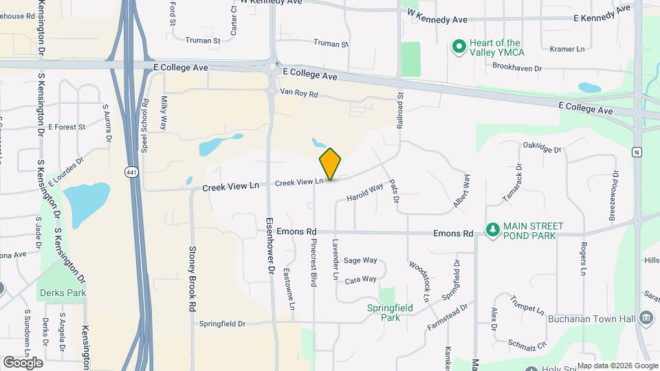 703 Creek View Ln Map and Location Details