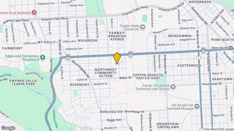 1716 Ashburton St Map and Location Details