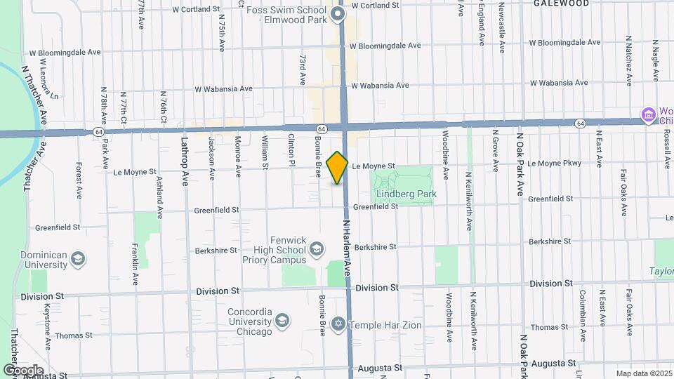 1420 N Harlem Ave Map and Location Details