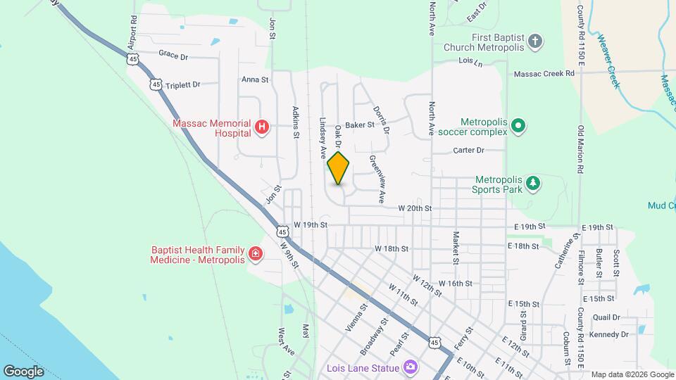 108 Oak Dr Mapa y Detalles de la Ubicación