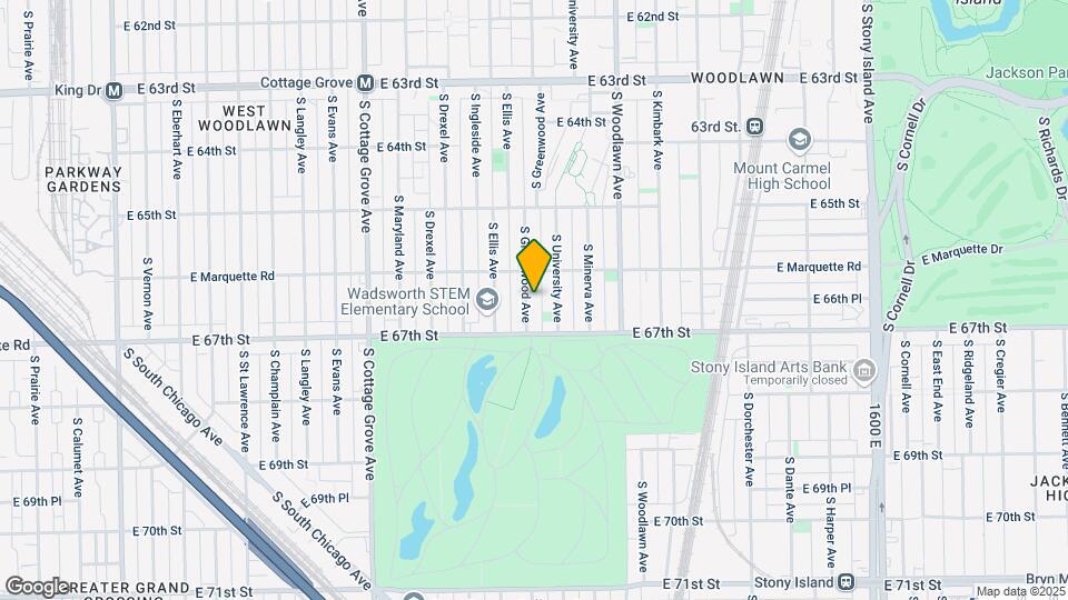 6619 S Greenwood Ave Mapa y Detalles de la Ubicación