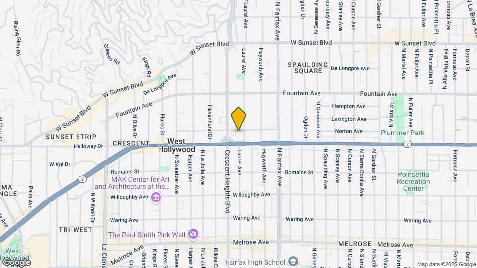 8010 Norton Ave Map and Location Details