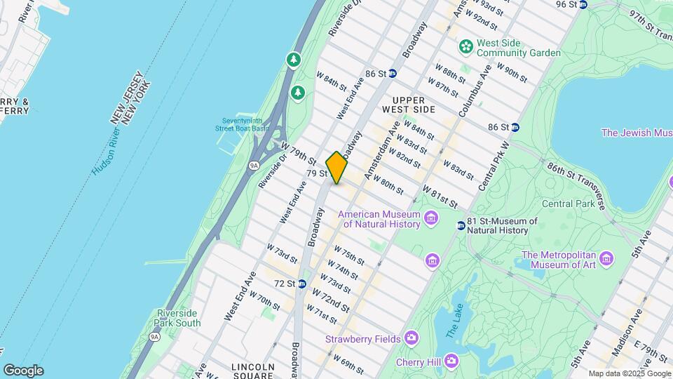 225 W 78th St Map and Location Details