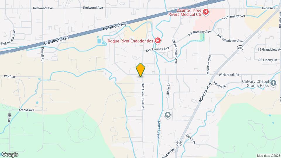 2032 SW Allen Creek Rd Map and Location Details