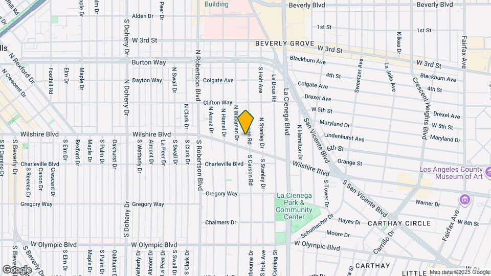 131 N Carson Rd, Unit Studio Map and Location Details