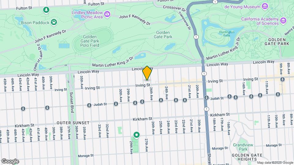 2550 Irving St Mapa y Detalles de la Ubicación
