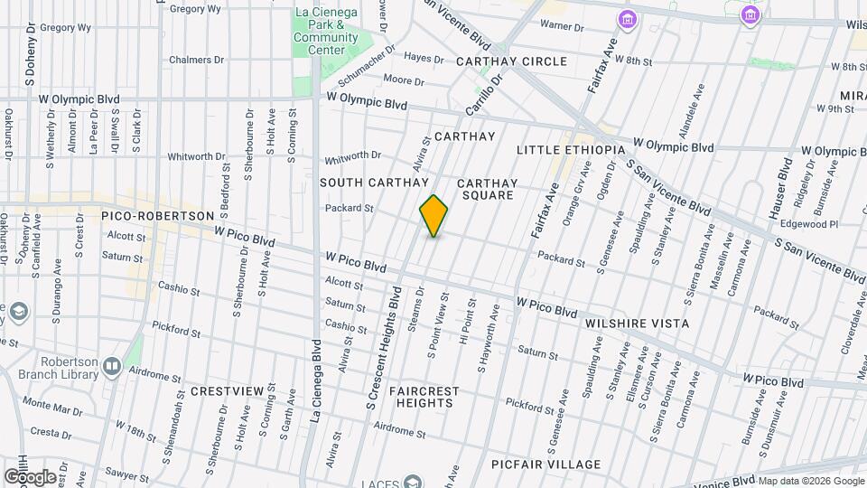 1221 Stearns Dr Mapa y Detalles de la Ubicación