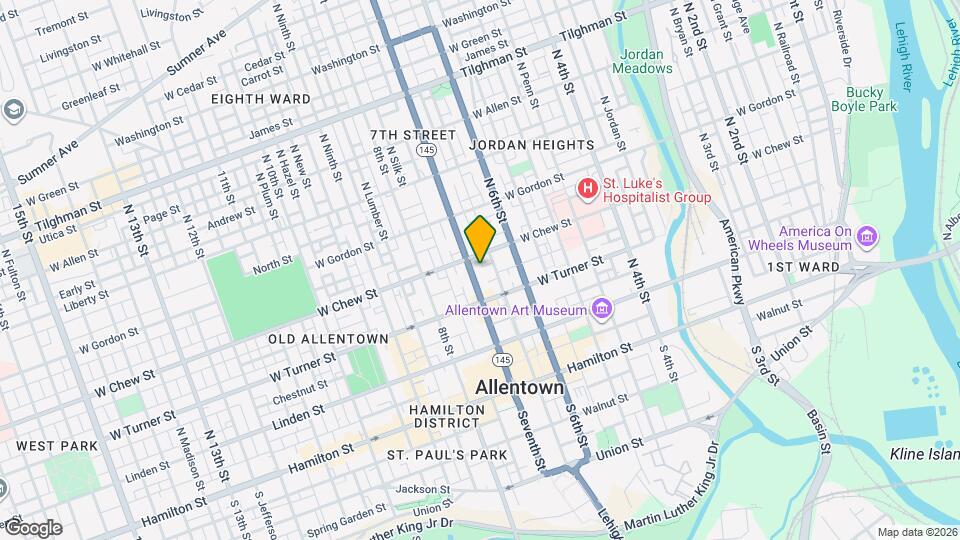 235 N 7th St Map and Location Details