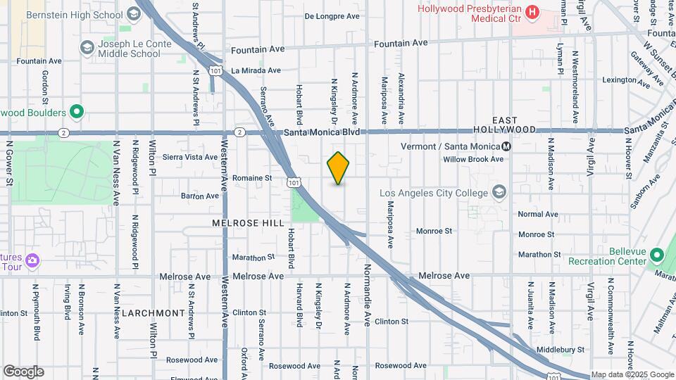 957 N Ardmore Ave Map and Location Details