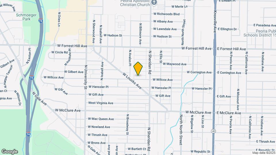 803 W Willcox Ave Map and Location Details