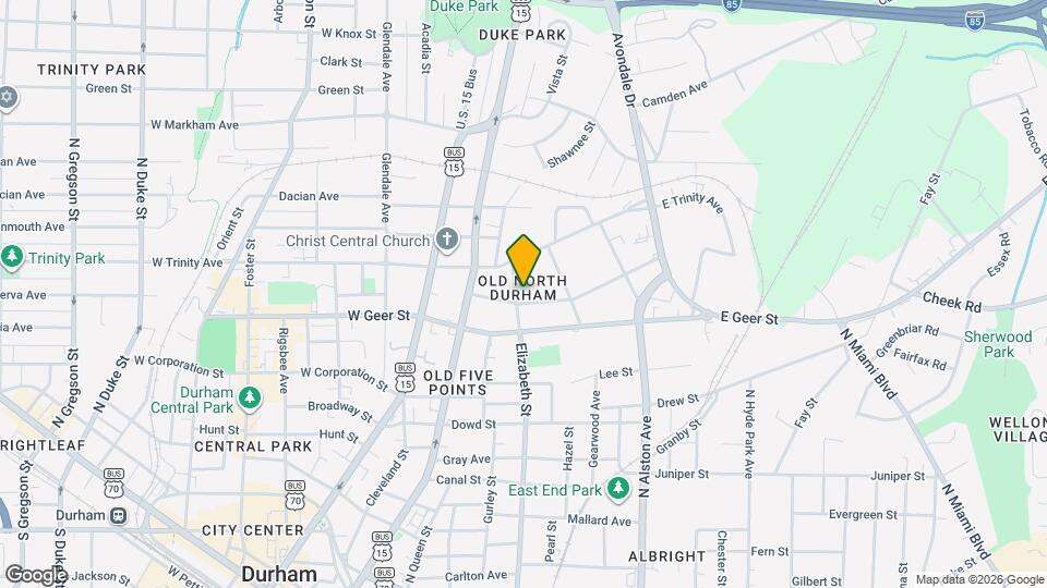 1204 N Elizabeth St Map and Location Details