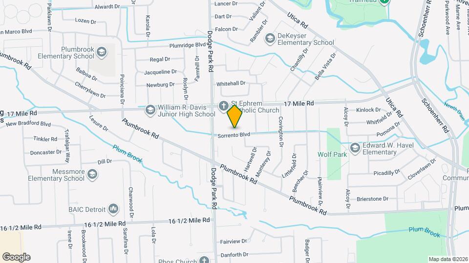 11743 Sorrento Blvd Mapa y Detalles de la Ubicación