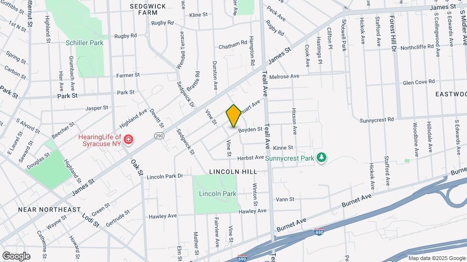 207 Boyden St Map and Location Details