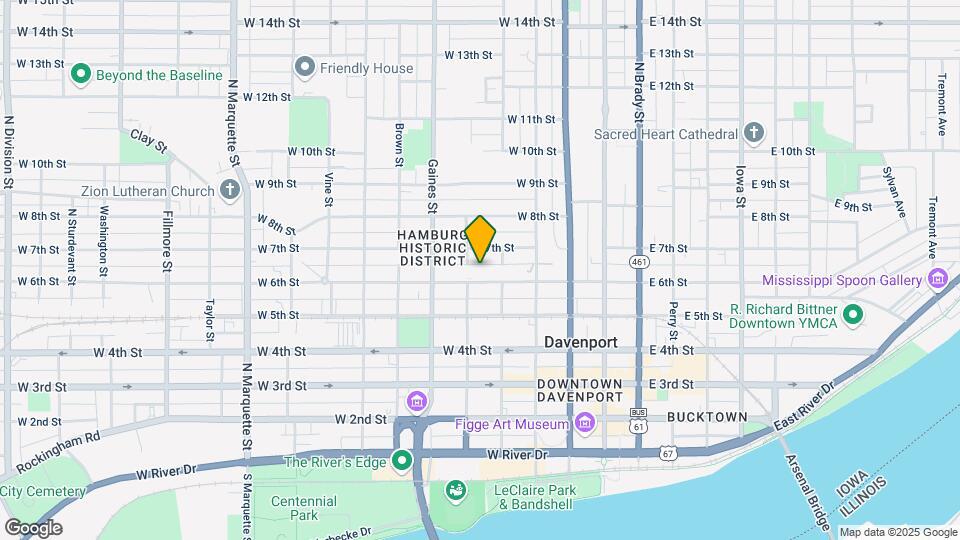 528 W 6th St Map and Location Details