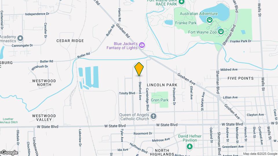 2805 Stanford Ave Map and Location Details
