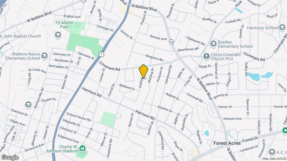 2628 Parkwood Dr Map and Location Details