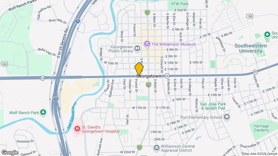 310 W University Ave Map and Location Details