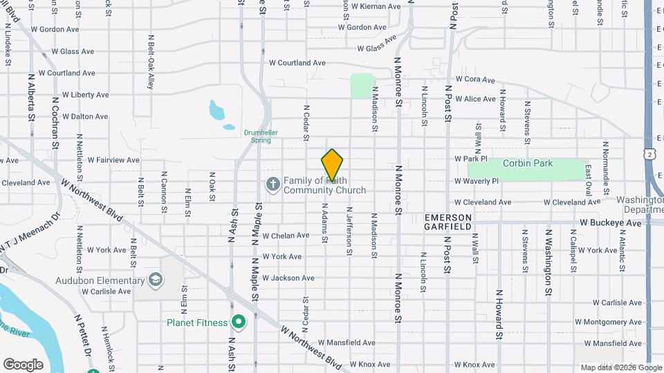 1224 W Cleveland Ave Map and Location Details