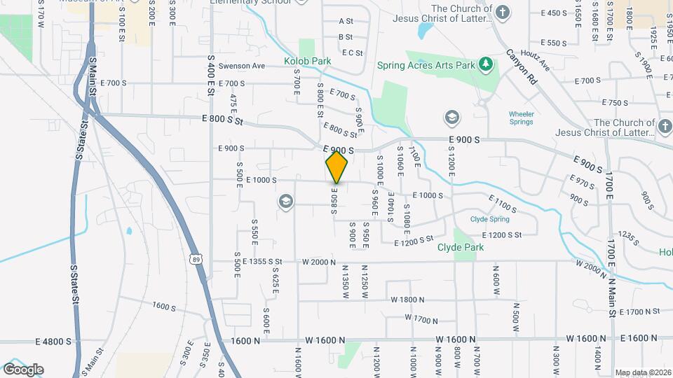 1015 W 850 S Mapa y Detalles de la Ubicación