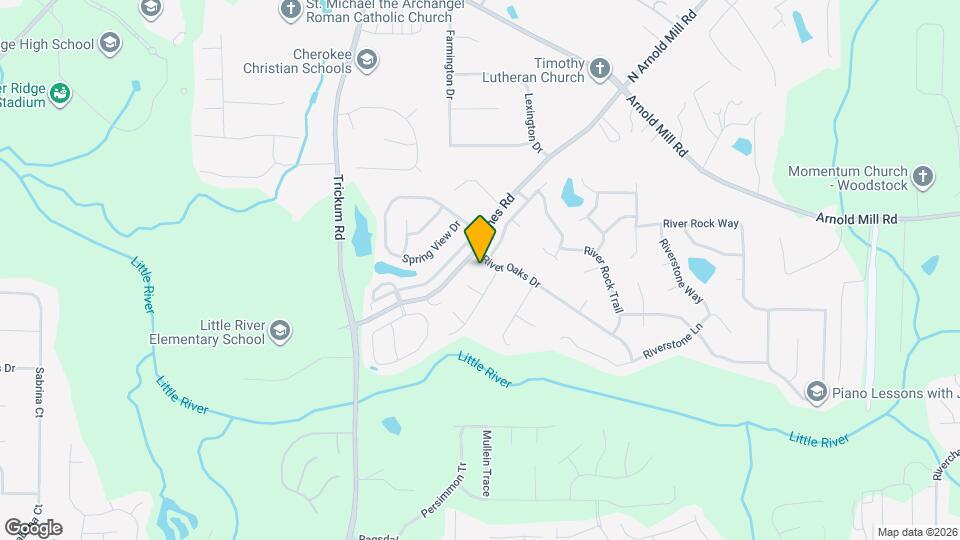 104 River Oaks Dr Mapa y Detalles de la Ubicación