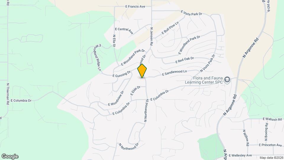 5605 N Northwood Dr Map and Location Details