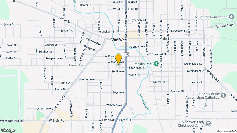 415 S Jefferson St Map and Location Details
