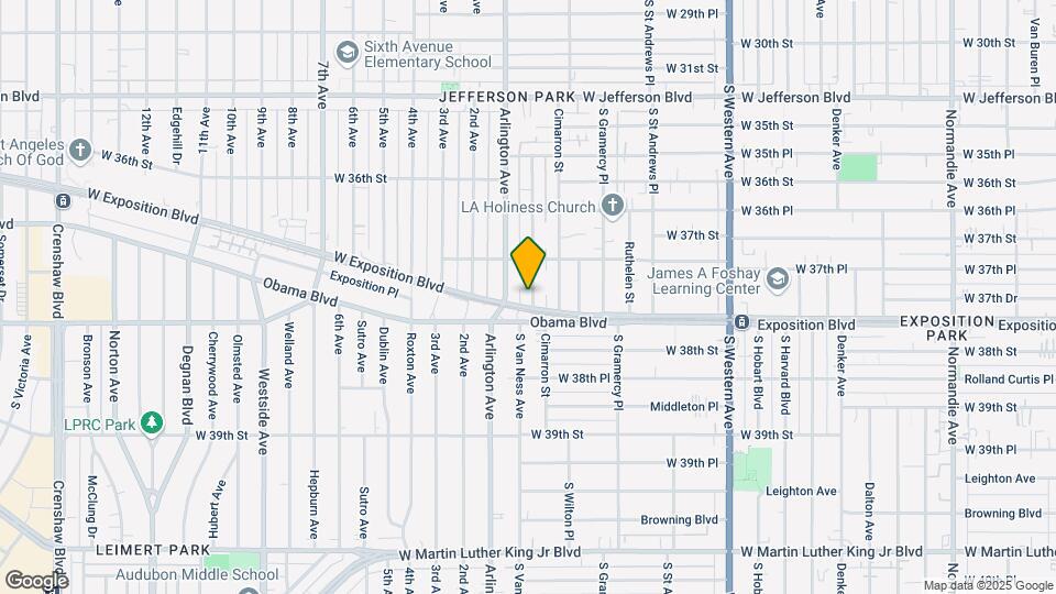 3765 S Van Ness Ave Mapa y Detalles de la Ubicación