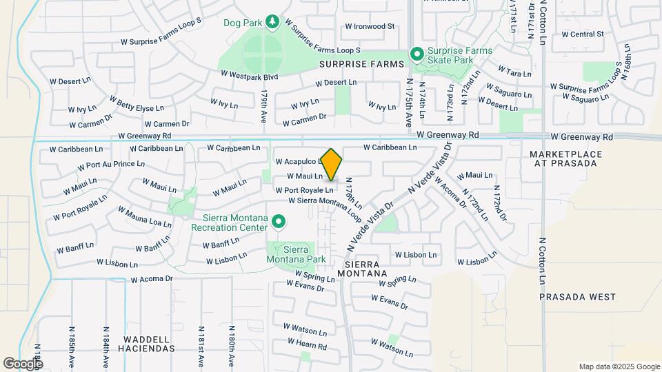 17718 W Port Royale Ln Map and Location Details